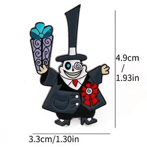 Nightmare Before Christmas  Mayor‎ Jack  Sally enamel pin